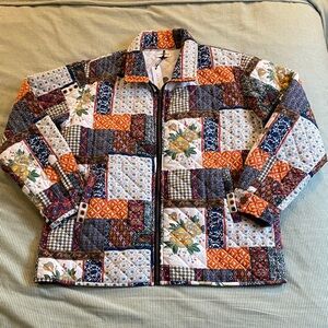 Raga Man Saarik Patchwork Zip Up Jacket